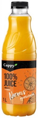 Gyümölcslé, 100%, 1 l, rostos, CAPPY, narancs