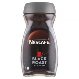 Instant kávé, 200 g, üveges, NESCAFÉ "Black Roast"