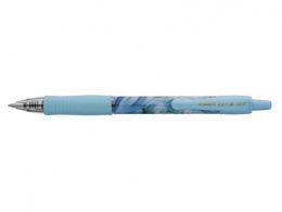 Zseléstoll, 0,32 mm, nyomógombos, kék tolltest, PILOT "G-2 Flow", kék