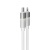 Töltőkábel, USB-A - lightning (Apple), 27W, 1 m, AVAX "CB314 Glowy", fehér